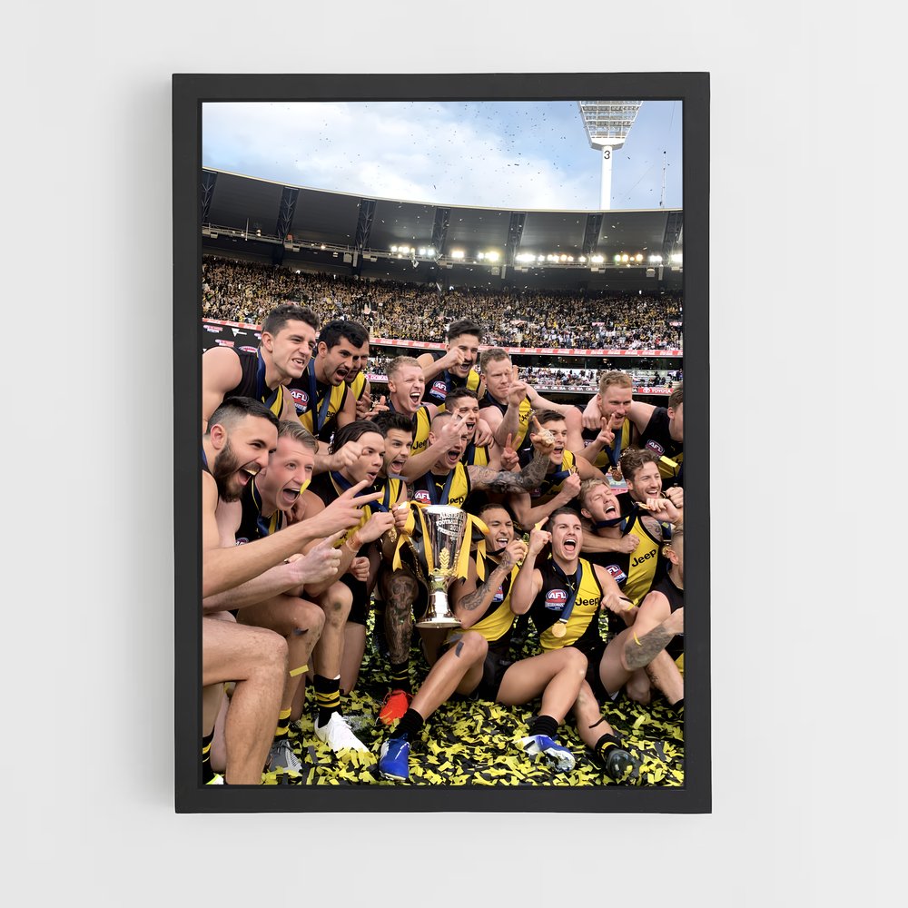Poster La Victoire des Tigers – affiche Football australien (vue 2)
